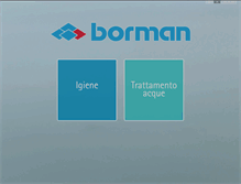 Tablet Screenshot of borman.it